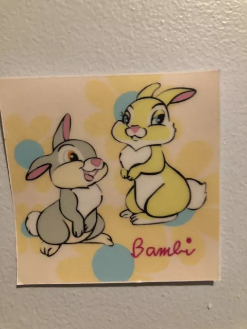 Disney Thumper And Miss Bunny From Bambi Sticker Sheet Scrapbook Kids Collection