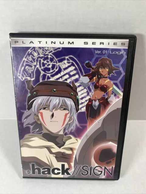 .HACK Sign Version 1 Login DVD Episodes 1-5 Platinum Series 2003 Anime