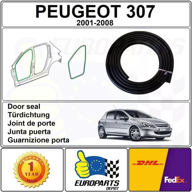 PEUGEOT 307 5 Portes Kit De Joints Pour Les Portes & Hayon 9023Ke