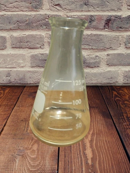 PYREX 125ml Narrow Mouth Erlenmeyer Flask with Heavy Duty Rim 4980 Single