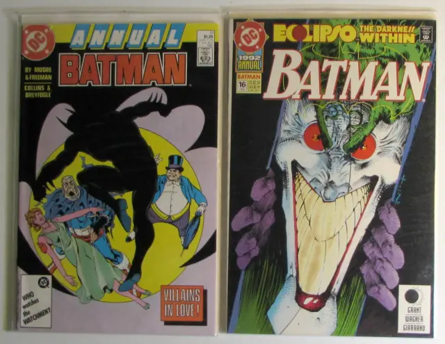 Batman Annual Lot of 2 #11,16 DC Comics (1987) NM- 1st Print Comic Books
