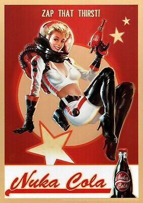 nuka cola girl - Poster (A0-A4) Film Movie Picture Art Wall Decor Actor