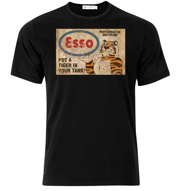 Esso Put A Tiger In Your Tank - Graphic Cotton T Shirt Short & Long Sleeve