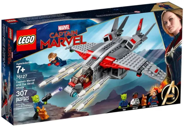 LEGO MARVEL SUPER HEROES Captain Marvel et l'attaque du Skrull #76127 NEUF