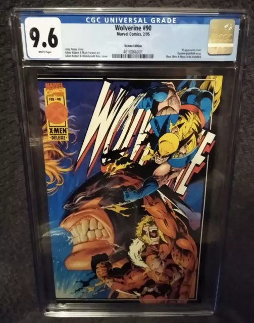 WOLVERINE #90 CGC 9.6 NM+ Hildebrandt cover - Deluxe 1995 Marvel Newsstand RARE