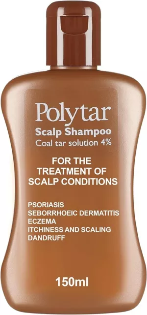 Polytar Scalp Shampoo Treats Psoriasis Seborrhoeic Dermatitis Eczema Dandruff