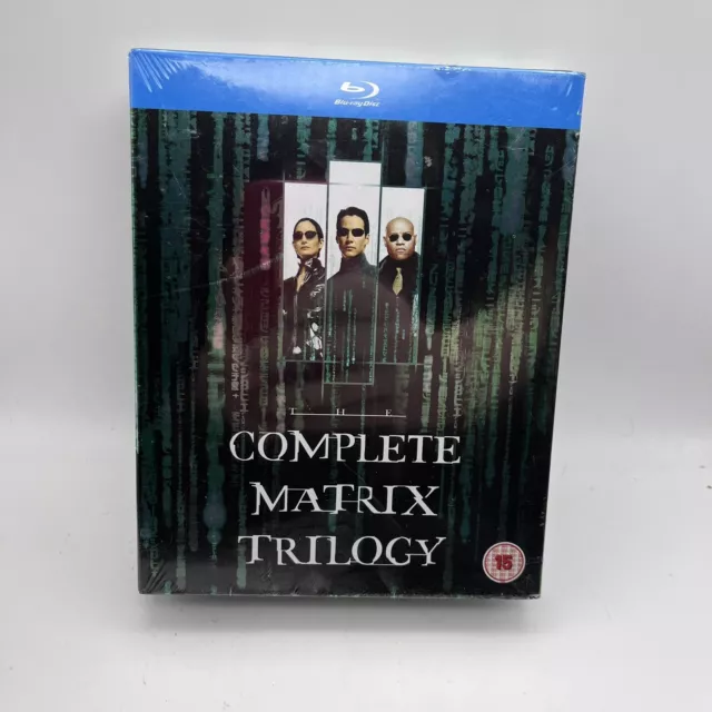 The Matrix Trilogy Blu-Ray (2008) Keanu Reeves, Hunt (DIR) cert 15 3 discs New