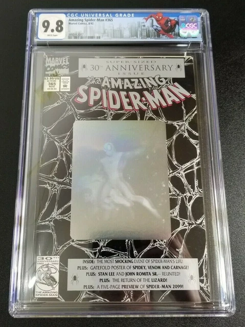 Amazing Spider-Man #365 CGC 9.8 1st Appearance of Spider-Man 2099 Venom Carnage