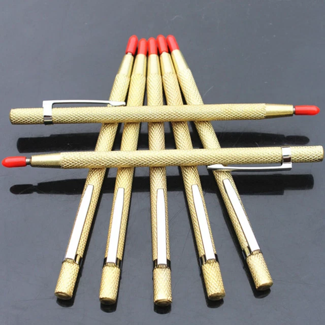 4 Pcs Incisore Carburo Di Vetro Graffietto Con Punta Tungsteno