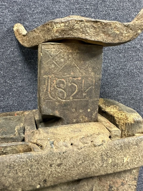 Antique 19th Century Conestoga Wagon Jack Dated 1854