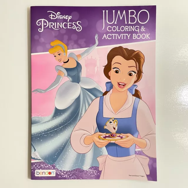 DISNEY PRINCESS JUMBO Coloring Activity Book New Licensed Belle