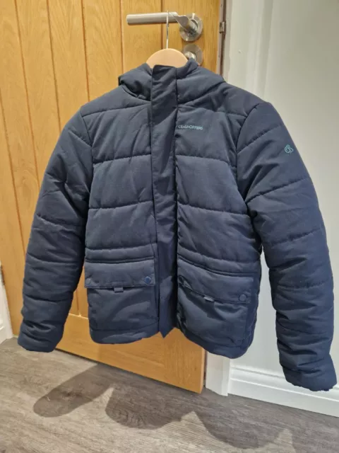 Craghoppers Maro Insulated Hooded Jacket - Navy Blue - 13 Years