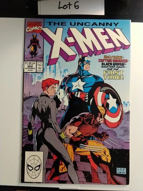1990 MARVEL COMICS UNCANNY X-MEN 268 JIM LEE COVER VF/NM Lot 6