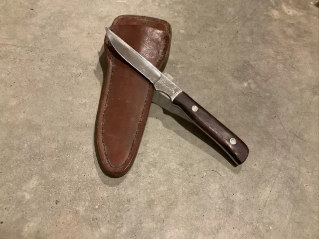 Daniel Cannady Fixed Blade Knife With Leather Sheath