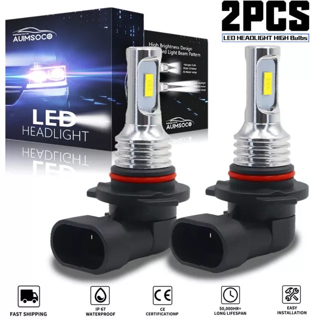 9005 LED Headlight Super Bright Bulbs Kit White 6500K 360000LM High Beam NEW