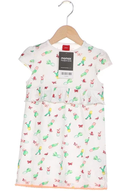 s. Oliver abito ragazza abito da donna taglia EU 92 cotone bianco #4dqlhe2