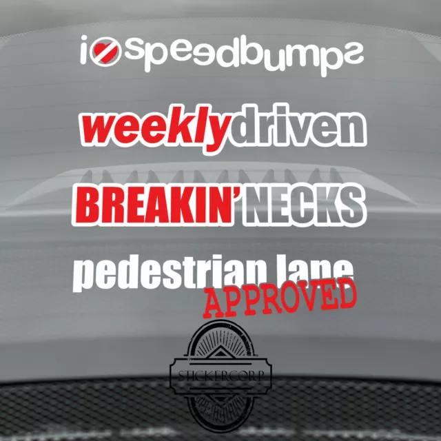 JDM car Decal Stickers [ jdm euro drift slammed race vinyl accents] 3.0 - QTY 4