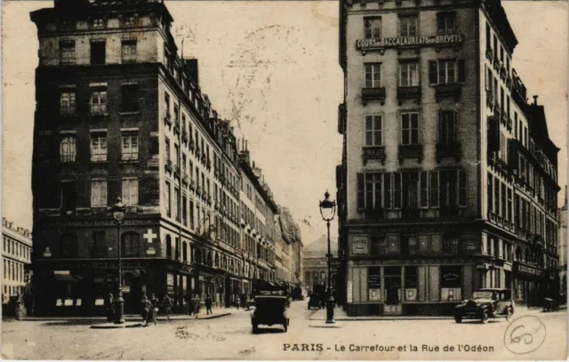 CPA PARIS 6e - Le Carrefour et la Rue de l'Odéon (65178)