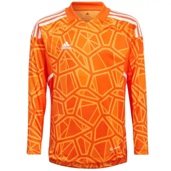 Adidas Men's (Size L) CON22GK Jersey Top Soccer Long Sleeve Orange (HB1617)