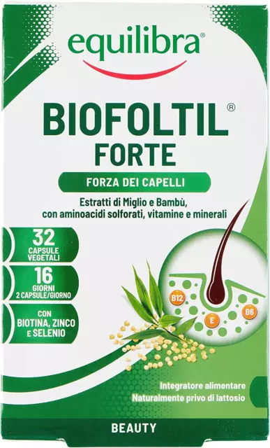 Integratori Alimentari, Biofoltil Forte, Integratore per Il Benessere Di Capelli