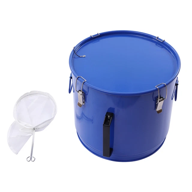 Fryer Grease Bucket Oil Disposal Caddy 10 Gal storing/moving oil w/ Filter Bag