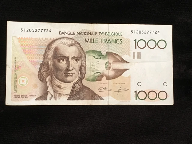 Billet de banque 1000 francs belgique