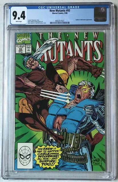 New Mutants 93 -   Rob Liefeld & Todd McFarlane cover -  CGC 9.4
