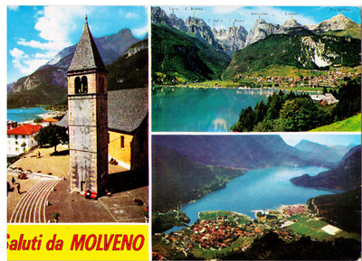 MOLVENO 8776 TRENTO CARTOLINA TRENTINO ALTO ADIGE VEDUTE VARIE 