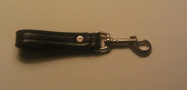 Law Enforcement Leather Belt Key Chain, Generic, Black