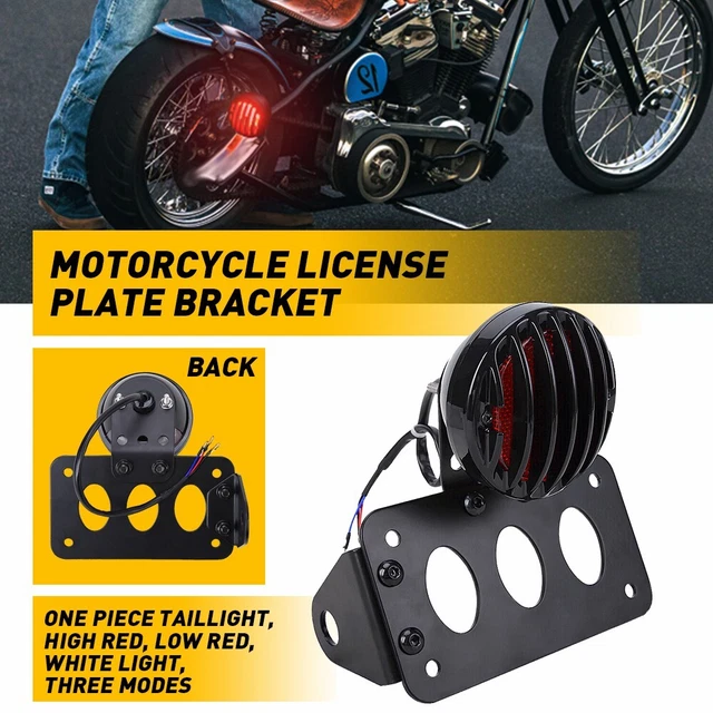Motorcycle LED Tail Brake Light License Plate Bracket for Honda / Kawasaki / BMW
