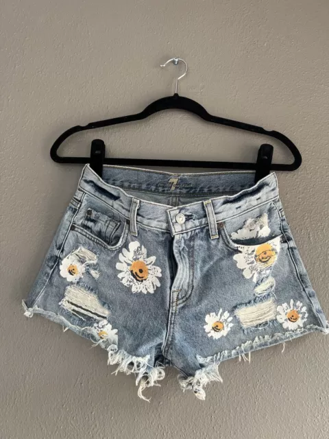 7 all mankind jeans Woman Short Size 25 Floral