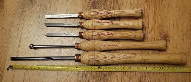 5 X Robert Sorby Woodturning Chisels Tools