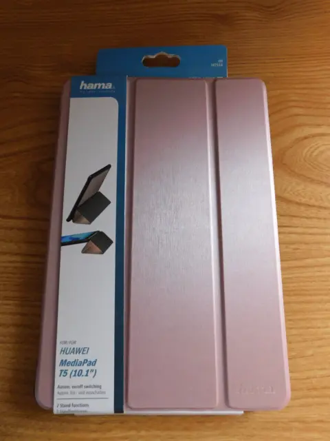 HUAWEI MediaPad T5, 10.1"  Schutzhülle Cover Case von Hama Farbe Rose