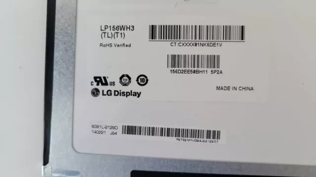 Ecran dalle LCD écran LG LP156WH3 (TL) (T1) - 15,6", 40 pins - 1366x768 3