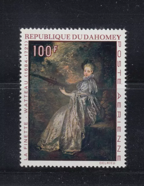 Dahomey 1971 Watteau Painting Sc C138 Mint Never Hinged