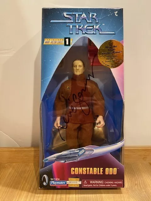 Star Trek: DS9 Constable Odo mit Tribbles SIGNIERT 9" Playmates Actionfigur - NRFB