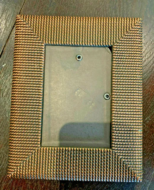 Vintage Metal Heavy Picture/ Photo Frame 7.25" X 6 " For 5" X  3 1/2"