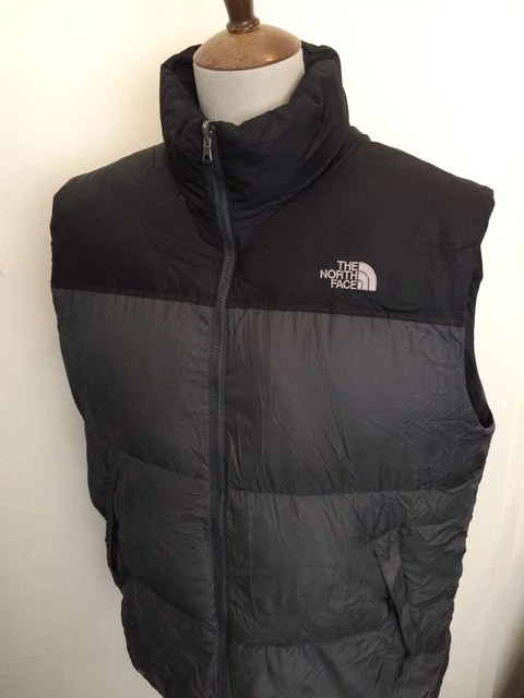 Giacca Gilet Imbottita North Face 700 Taglia Xl Grigio/Nero