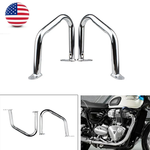Universal Modified Engine Guard Crash Bar Motorcycle Iron Frame Protector ×2