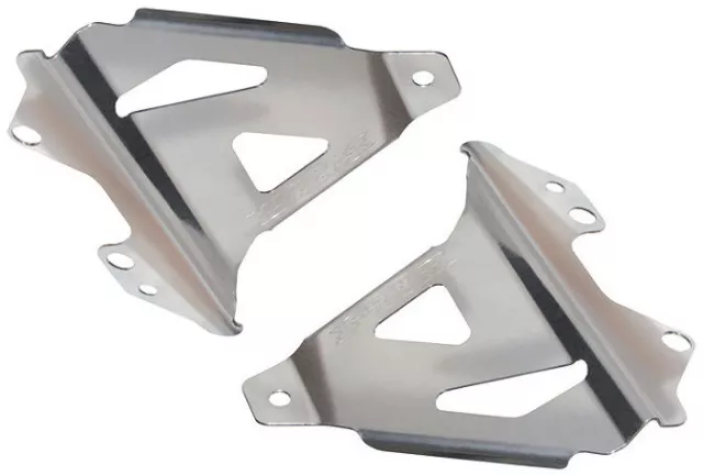 Works Connection Radiator Braces-Yamaha-YZ 250-02-24-Silver