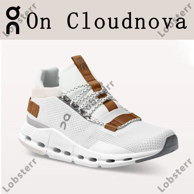 White Pearl NEW On Cloudnova Unisex Running Shoes - Lightweight & Flexible Sole