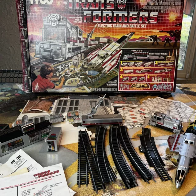 VINTAGE TRANSFORMERS G1 1985 TYCO Electric Train Battle Set AS