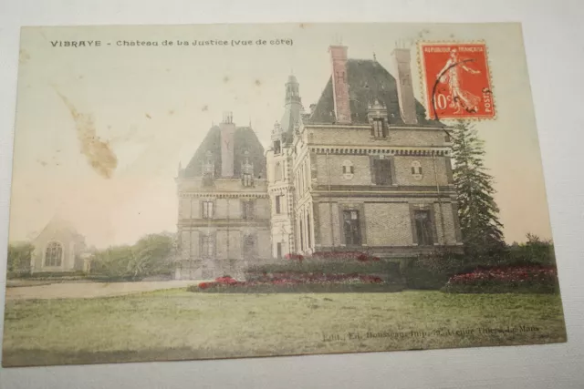 Orne Vibraye Chateau De La Justice  Normandie Cpa R2664