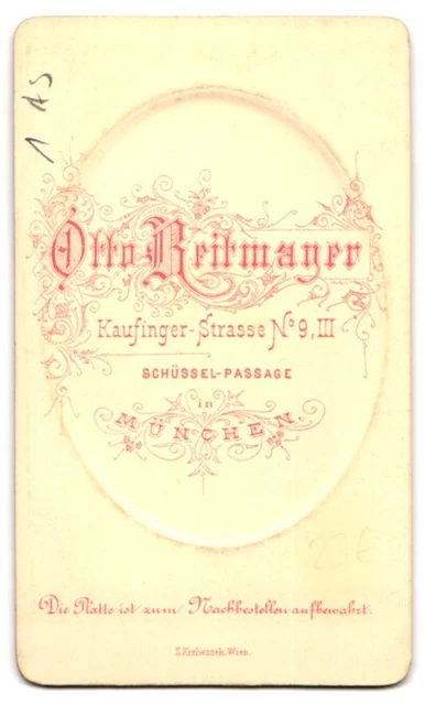 Fotografie Otto Reitmayer, München, Schüssel-Passage, Portrait Soldat in Unifor 2