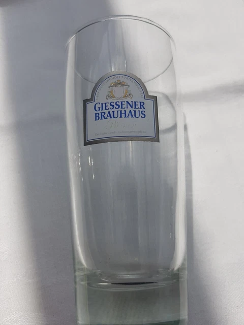 GIESSENER BRAUHAUS BRAUEREI altes Bierglas Bier Glas 0,2 Sammler Hobby ...