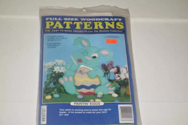 Huevos de pintura con patrones de madera de la colección Winfield #EST37 decoración de Pascua