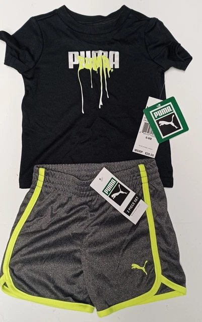 NWT Puma Baby Boy's T-Shirt and Shorts 2 Piece Outfit Set Size 6-9 Months