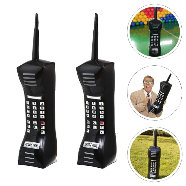2 Pcs Simulated Mobile Phone Pvc Child Plastic Toy Inflatable Phones