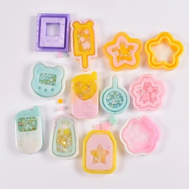 Quicksand Silicone Epoxy Mold DIY Keychain Crafting Mould for Valentine Gift