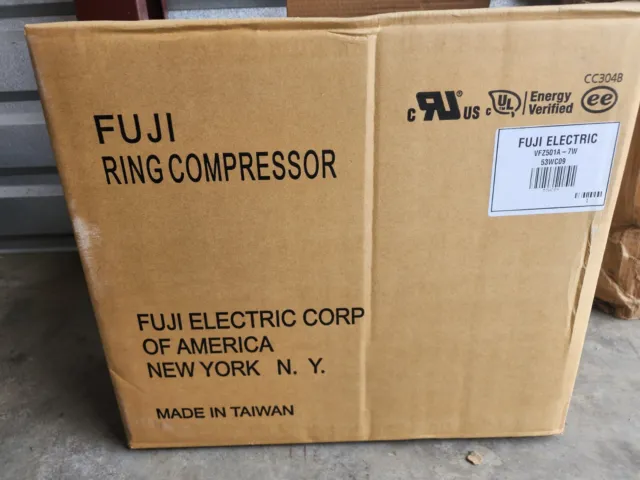 Fuji Electric VFZ501A-7W Ring Compressor Regenerative Blower 2.7 HP, 230/460V